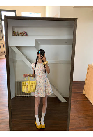 floral French dress