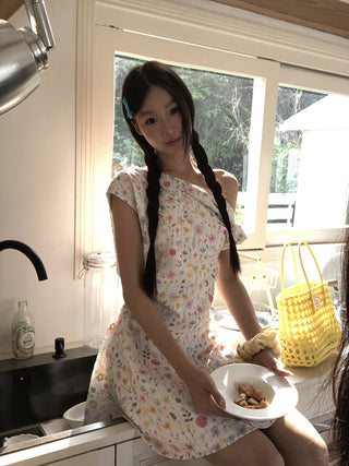 floral French dress