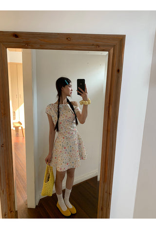 floral French dress