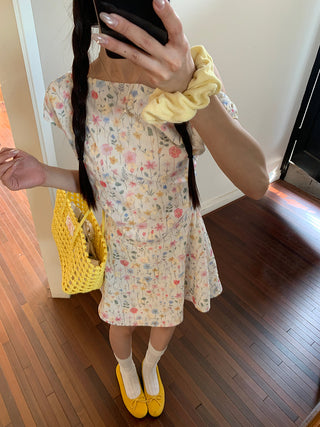 floral French dress
