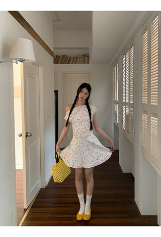 floral French dress