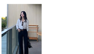 V-neck loose shirt