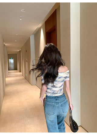 gauzy off-shoulder