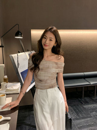 gauzy off-shoulder