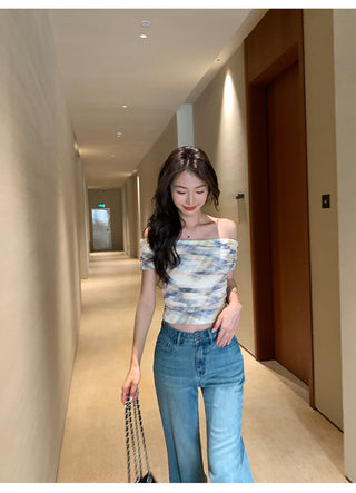 gauzy off-shoulder
