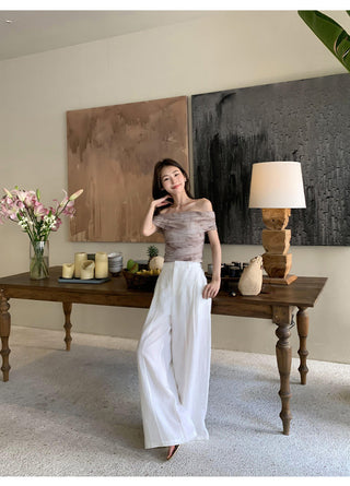 gauzy off-shoulder