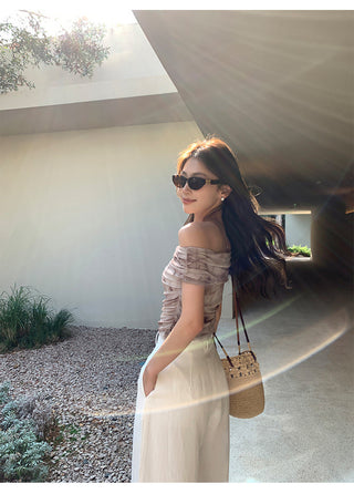 gauzy off-shoulder