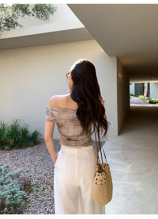 gauzy off-shoulder