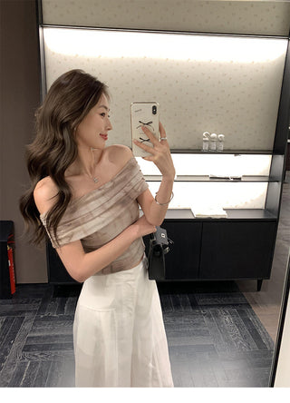 gauzy off-shoulder