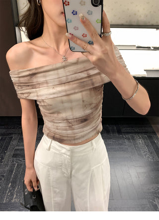 gauzy off-shoulder