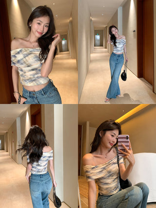 gauzy off-shoulder
