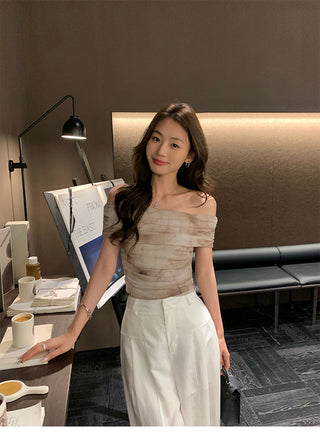 gauzy off-shoulder