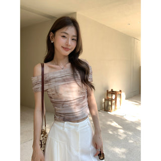 gauzy off-shoulder