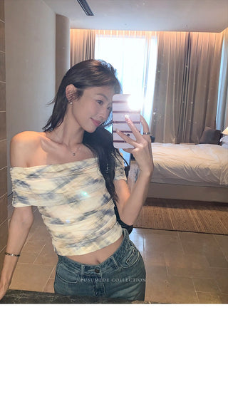gauzy off-shoulder