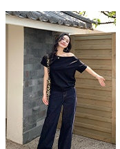 cold-shoulder blouse