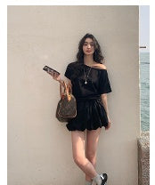 cold-shoulder blouse