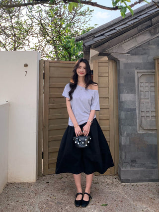 cold-shoulder blouse