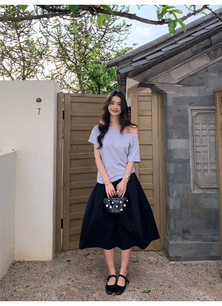 cold-shoulder blouse
