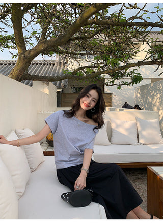 cold-shoulder blouse