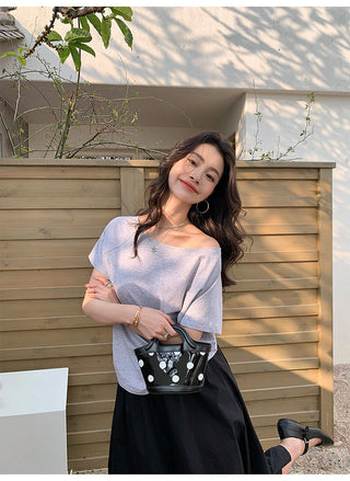 cold-shoulder blouse