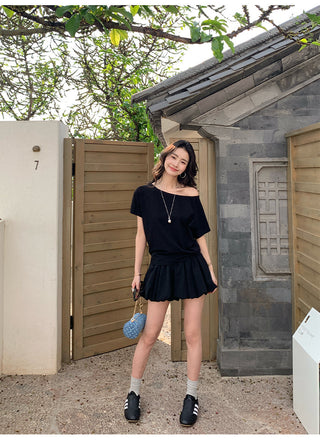 cold-shoulder blouse