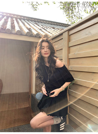 cold-shoulder blouse