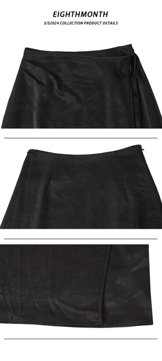 acetate midi skirt