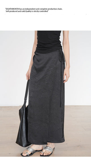 acetate midi skirt