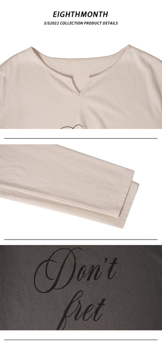V-neck long sleeve