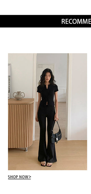 zipper shoulder top