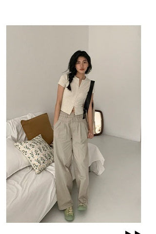 zipper shoulder top