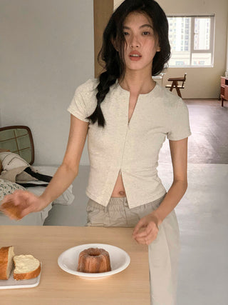 zipper shoulder top