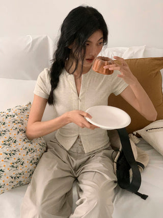 zipper shoulder top
