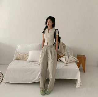 zipper shoulder top