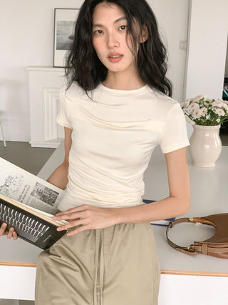 peplum shoulder top