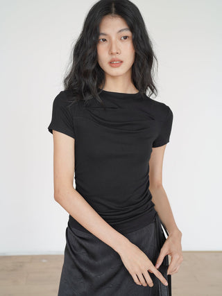 peplum shoulder top