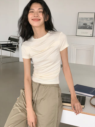peplum shoulder top