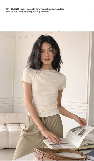 peplum shoulder top