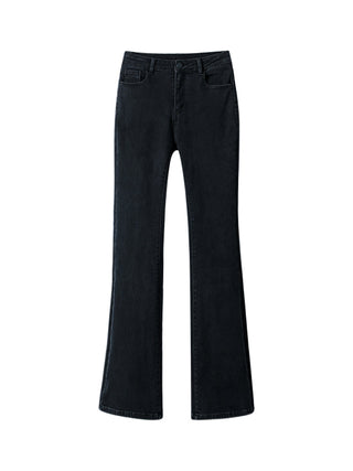 black straight jeans
