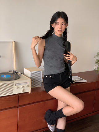 half turtleneck top
