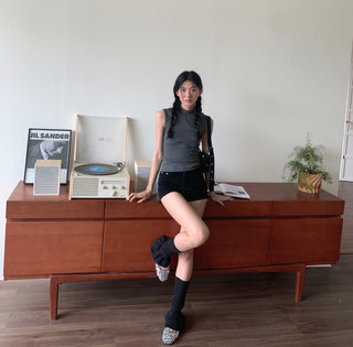 half turtleneck top