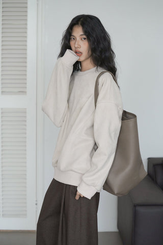 drop shoulder sweater