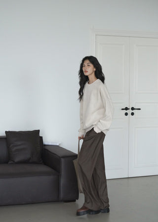 drop shoulder sweater