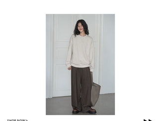 drop shoulder sweater