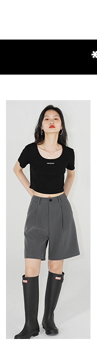 gray suit shorts