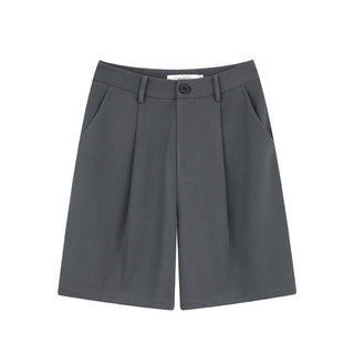 gray suit shorts