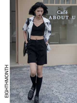 Western straight shorts