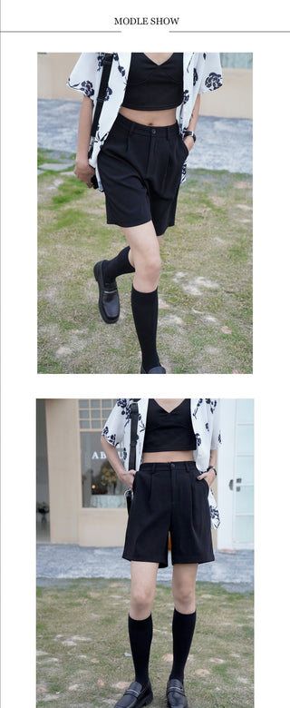 Western straight shorts