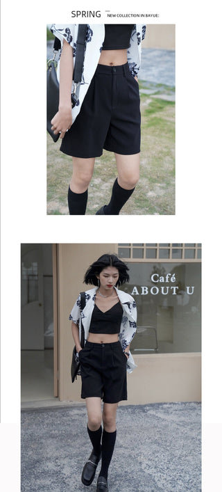 Western straight shorts