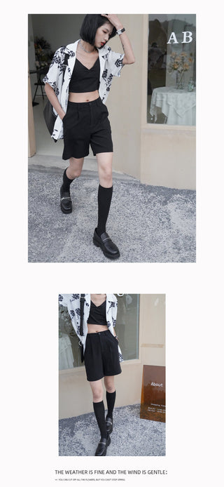 Western straight shorts